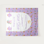 Mermaid Birthday Backdrop Tapestation Wandteppich (Vorderseite (Horizontal))