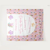 Mermaid Birthday Backdrop Tapestation Wandteppich (Vorderseite (Horizontal))