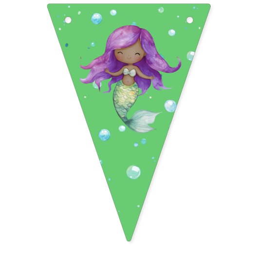 Mermaid Birthday Banner (Erste Fahne)