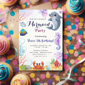 Mermaid Birthday Bash Einladung