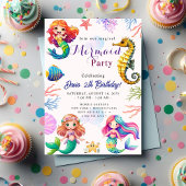 Mermaid Birthday Bash Einladung