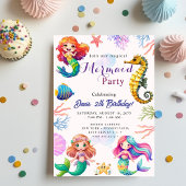 Mermaid Birthday Bash Einladung
