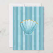 Mermaid Birthday Bash Party Editable Einladung (Rückseite)