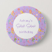 Mermaid Birthday Button (Vorderseite)