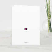 Mermaid Birthday Card Karte (Rückseite)