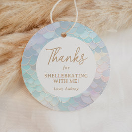 Mermaid Birthday Danke für das Shellebrating Geschenkanhänger