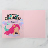 Mermaid Birthday Design - Unterwasser-Geschenkkart Karte (Innenseite)