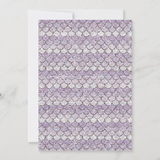 Mermaid Birthday Einladung (Rückseite)