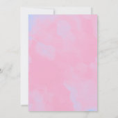 Mermaid Birthday Einladung (Rückseite)