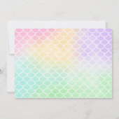 Mermaid Birthday Einladung (Rückseite)