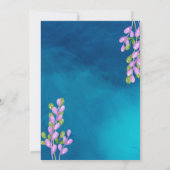 Mermaid Birthday Einladung (Rückseite)