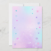 Mermaid Birthday Einladung (Rückseite)