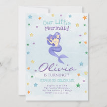 Mermaid Birthday Einladung