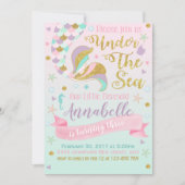 Mermaid Birthday Einladung (Vorderseite)