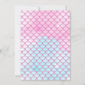 Mermaid Birthday Einladung (Rückseite)