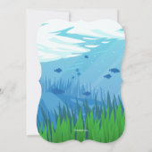 Mermaid Birthday Einladung (Rückseite)