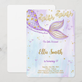 Mermaid Birthday Einladung