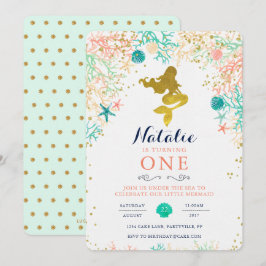 Mermaid Birthday Einladung