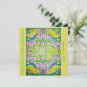 Mermaid Birthday Einladungen (Stehend Vorderseite)