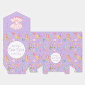Mermaid Birthday Favor Boxes Geschenkschachtel (Ungefaltet)