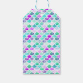 Mermaid Birthday Favor Tag Geschenkanhänger (Rückseite)