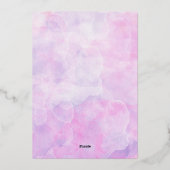 Mermaid Birthday Folieneinladung (Rückseite)