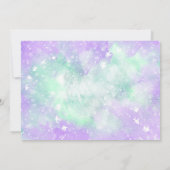 Mermaid Birthday Foto Einladung (Rückseite)