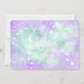 Mermaid Birthday Foto Einladung (Rückseite)