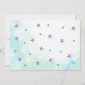 Mermaid Birthday Foto Einladung / Unter Meer (Rückseite)