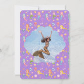 Mermaid Birthday Foto Vielen Dank Einladung (Rückseite)