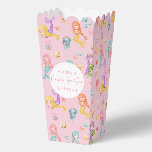 Mermaid Birthday Geschenkschachtel (Vorderseite)