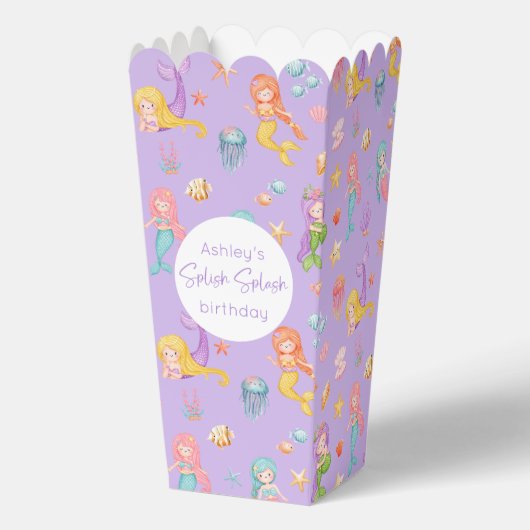 Mermaid Birthday Geschenkschachtel (Vorderseite)