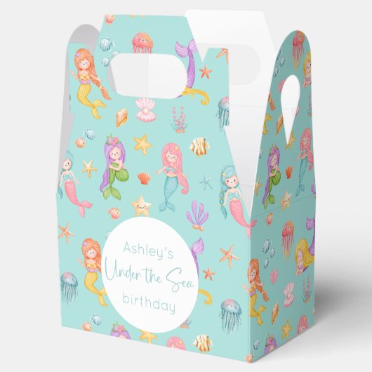 Mermaid Birthday Geschenkschachtel (Geöffnet)