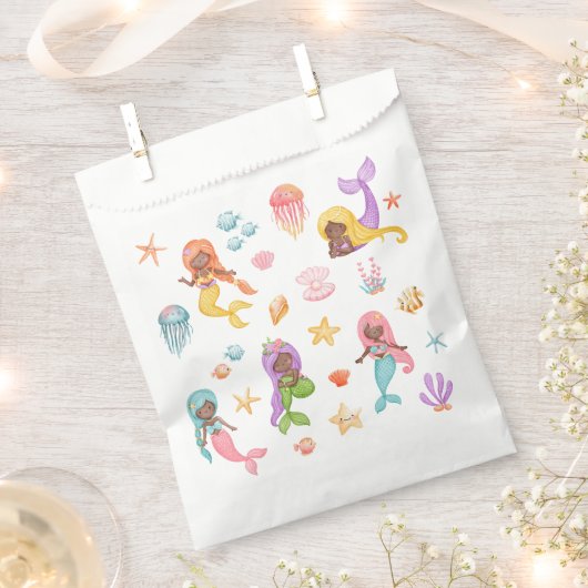 Mermaid Birthday Geschenktütchen (Ausgeschnitten)