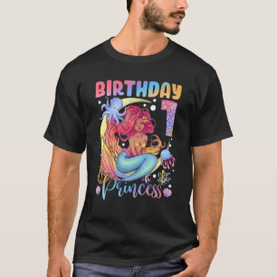 Mermaid Birthday Girl 1 Jahr alt 1. Geburtstag Pri T-Shirt