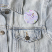 Mermaid Birthday GIRL Button (Beispiel)