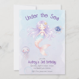 Mermaid Birthday Invitation Einladung