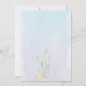 Mermaid Birthday Invitation Einladung (Rückseite)