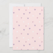 Mermaid Birthday Invitation Four - Cute Pink Einladung (Rückseite)