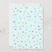 Mermaid Birthday Invitations Mermaid Party Einladung (Rückseite)