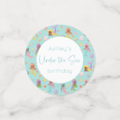 Mermaid Birthday Konfetti (Klein Vorderseite)