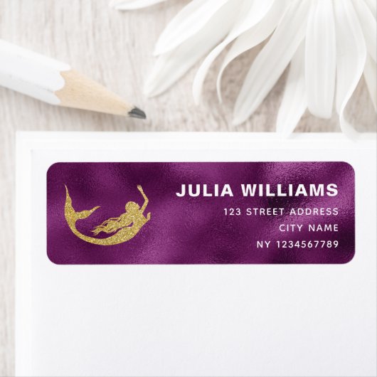 Mermaid Birthday Lila Gold (Insitu)