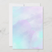 Mermaid Birthday Little Mermaid Einladung (Rückseite)