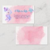 Mermaid Birthday No Gift Begleitkarte (Vorne/Hinten)