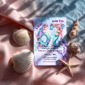 Mermaid Birthday Numbers 67 Kids Einladung