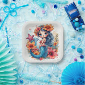 mermaid Birthday or Shower  Pappteller (Party)