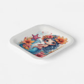 mermaid Birthday or Shower  Pappteller (Gewinkelt)