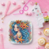 mermaid Birthday or Shower  Pappteller (Party)