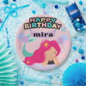Mermaid Birthday Paper Plate Design - Unterwasser Pappteller (Party)