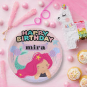 Mermaid Birthday Paper Plate Design - Unterwasser Pappteller (Party)